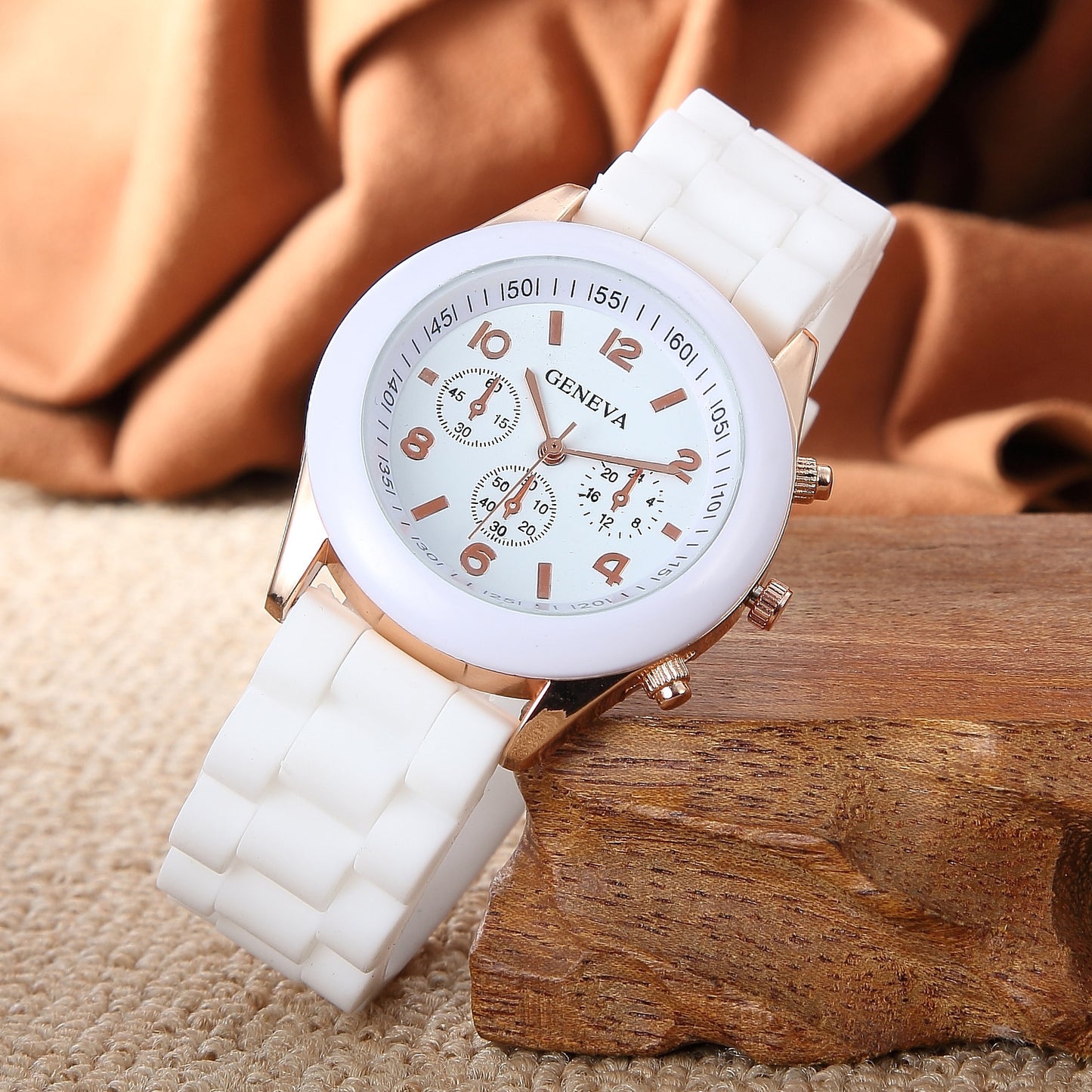 Spot geneva Geneva silicone watch Korean version color jelly candy color silicone watch kids watch