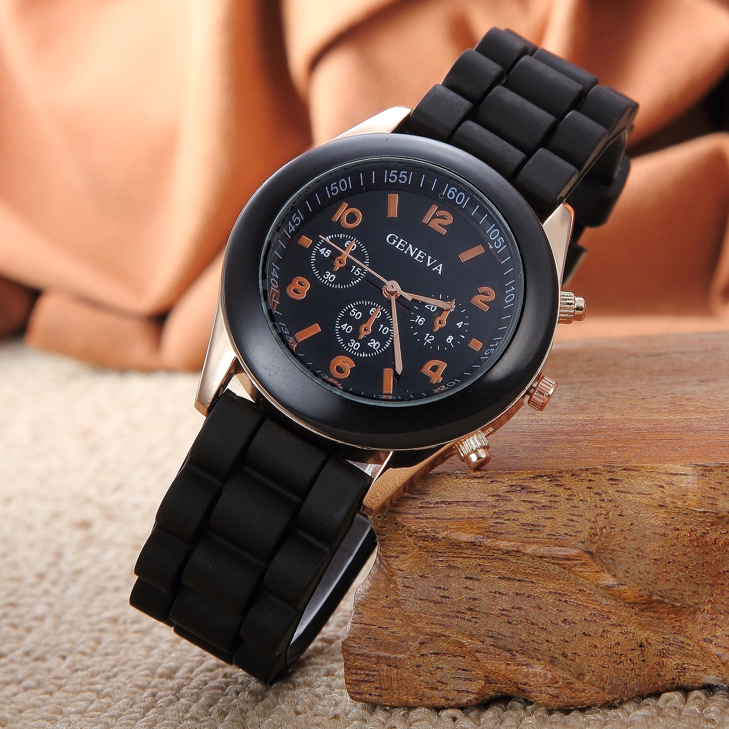 Spot geneva Geneva silicone watch Korean version color jelly candy color silicone watch kids watch