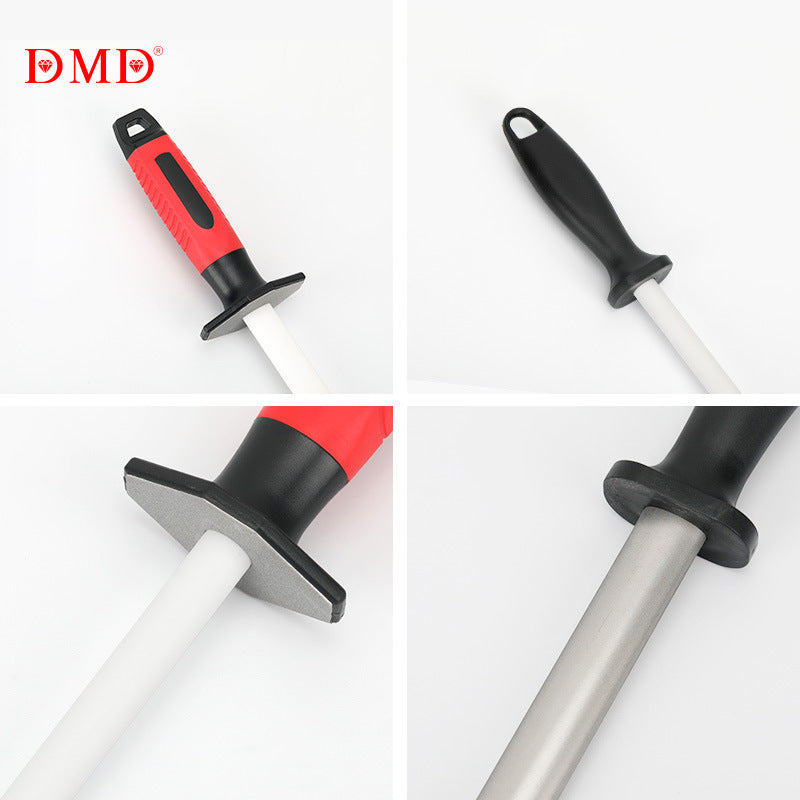 DMD kitchen 5 inch 8 inch 10 inch 12 inch household knife sharpener ceramic knife sharpener porcelain stick diamond sharpener stone