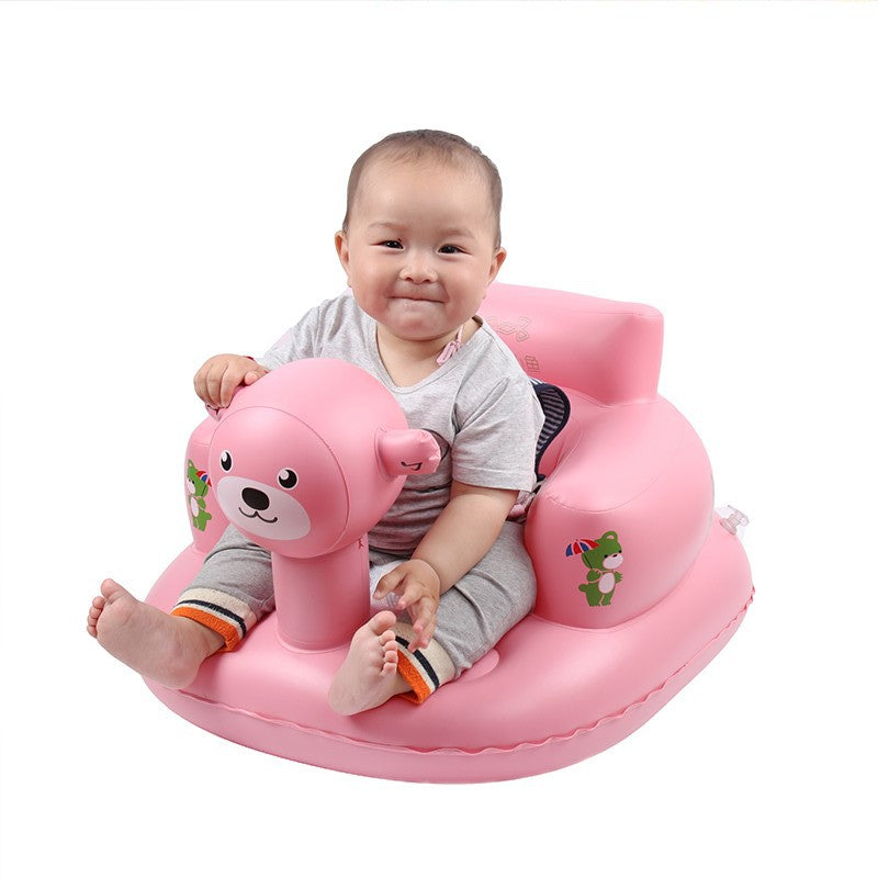 Golden fish baby inflatable sofa baby learn to sit chair children baby dining chair seat BB inflatable stool wholesale