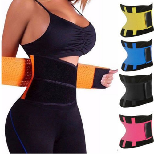 Neoprene Lumbar Waist Support Waist Trimmer Belt Unisex Exercise Weight Loss Burn Shaper Gym Fitness Belt Waist Trainer