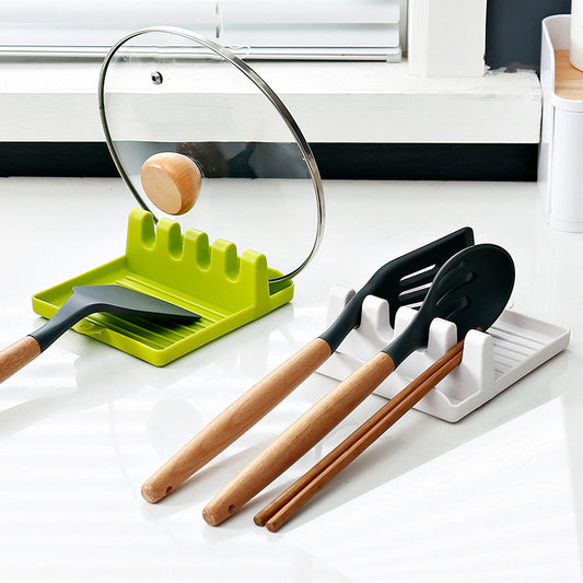 Multi-functional kitchen put pot cover pot shovel rack leaking soup spoon chopsticks rack plastic floor household large-scale countertop