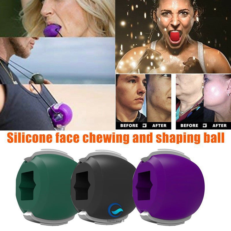 Face Masseter mouth jawline Amazon bite muscle ball jaw trainer facial muscles