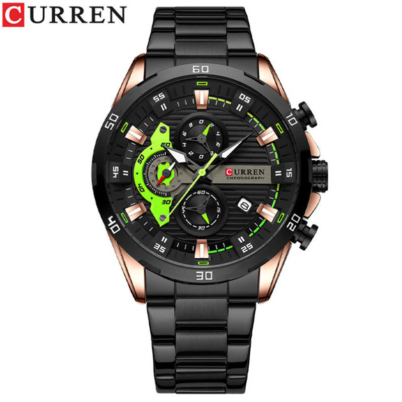 CURREN new 8402 men's watch simple casual business steel band watch