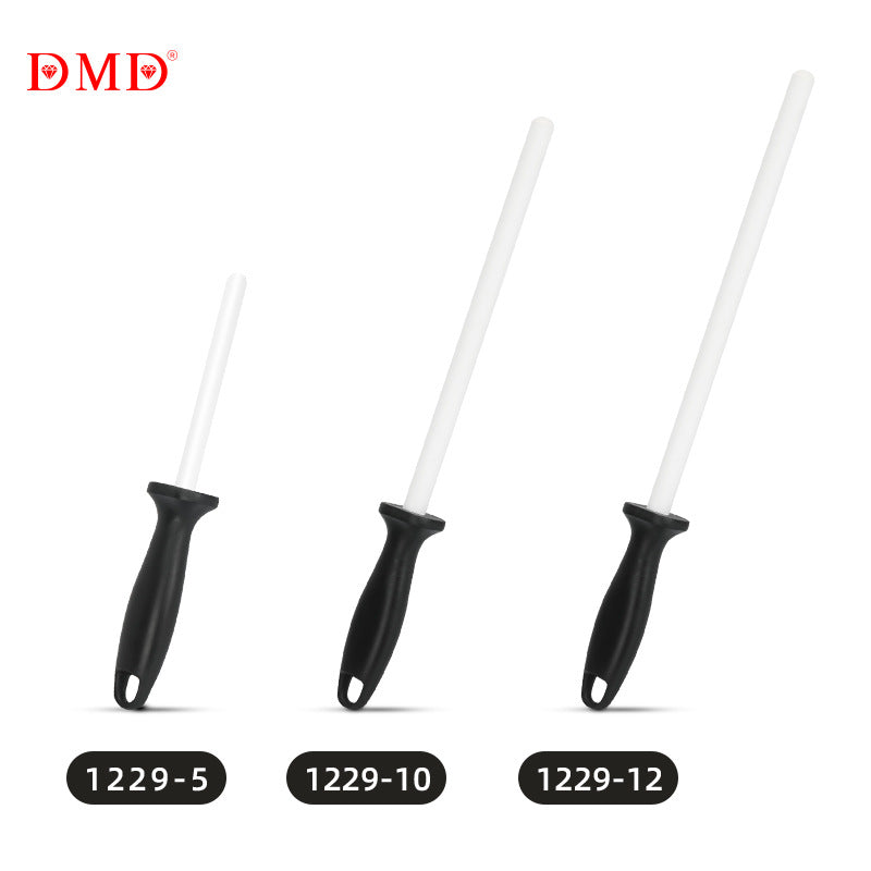 DMD kitchen 5 inch 8 inch 10 inch 12 inch household knife sharpener ceramic knife sharpener porcelain stick diamond sharpener stone