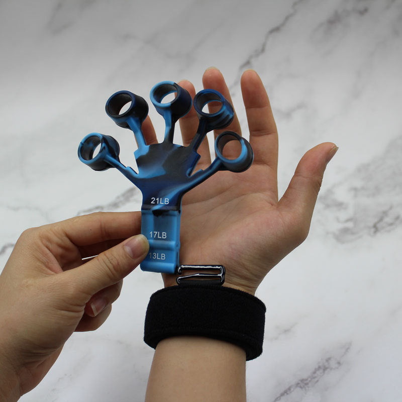 New 5-finger silicone wrist tensioner, finger exercise trainer, silicone finger trainer, factory direct sales