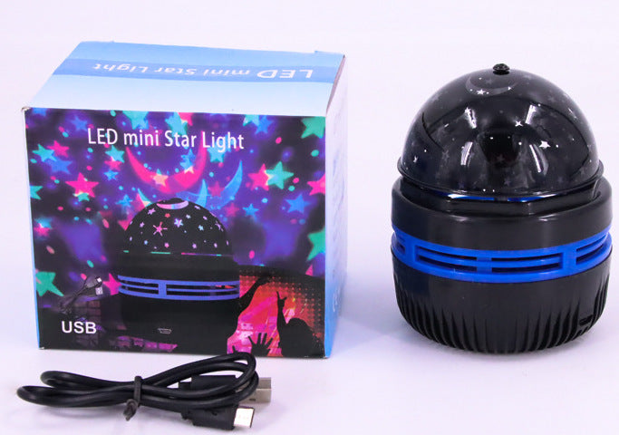 New water pattern starry sky light USB voice controlled magic ball self-propelled stage lighting atmosphere light remote control water ripple projection light