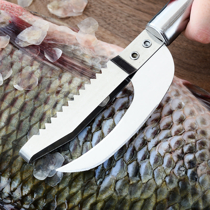 New two-in-one stainless steel multi-purpose fish maw knife kitchen killing fish breaking intestines to fish scale small tool fish scale planer