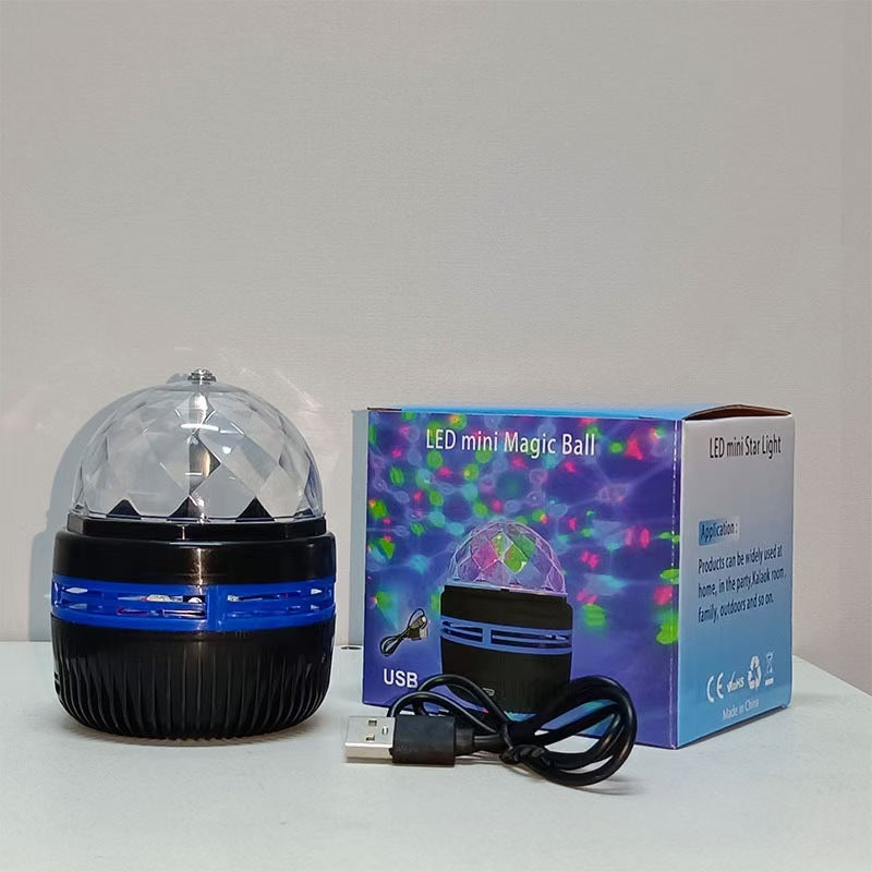 New water pattern starry sky light USB voice controlled magic ball self-propelled stage lighting atmosphere light remote control water ripple projection light