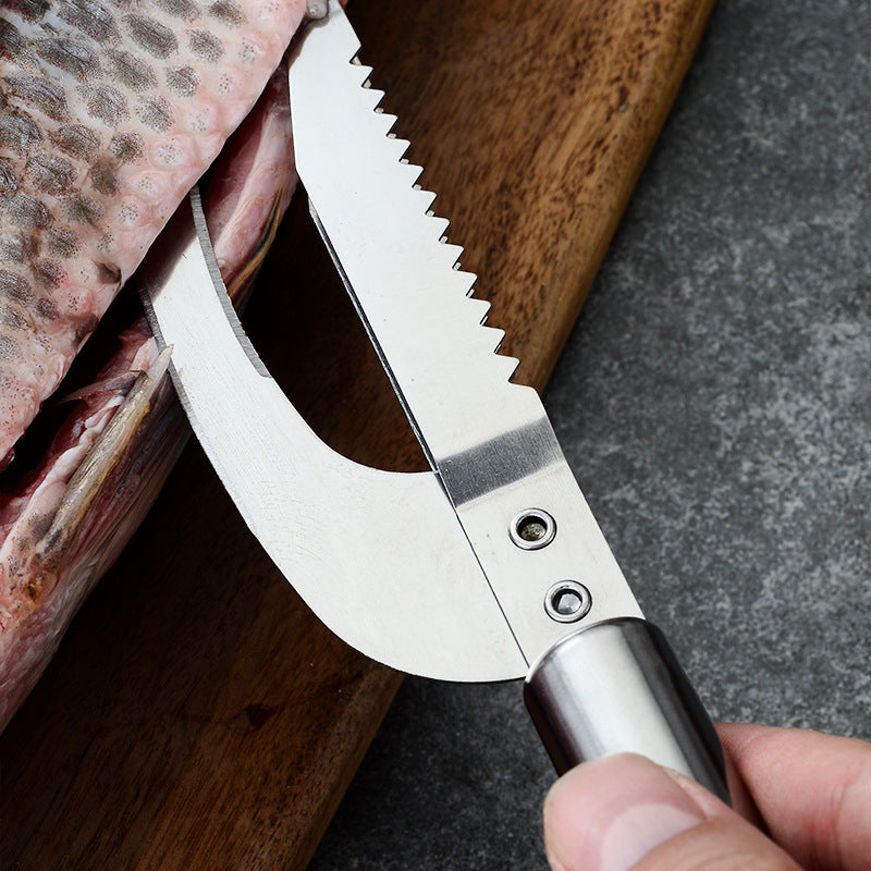 New two-in-one stainless steel multi-purpose fish maw knife kitchen killing fish breaking intestines to fish scale small tool fish scale planer